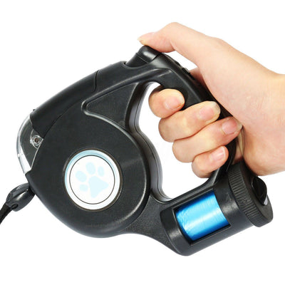 LED Flashlight Extendable Retractable Dog Leash