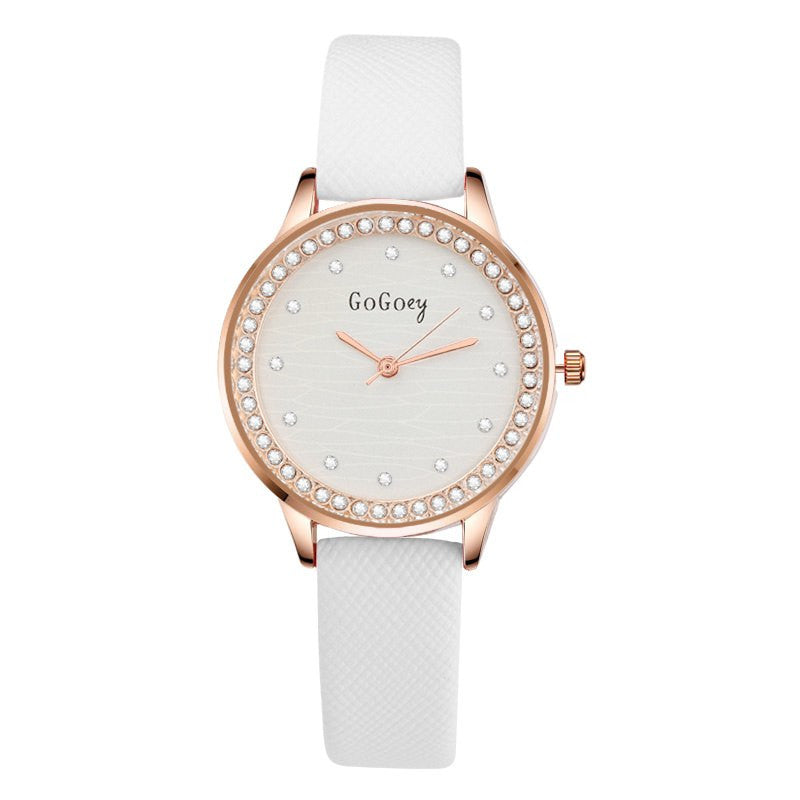 Fashion Wrist Watches Luxury Diamond Women'S Watches Leather Ladies Watch